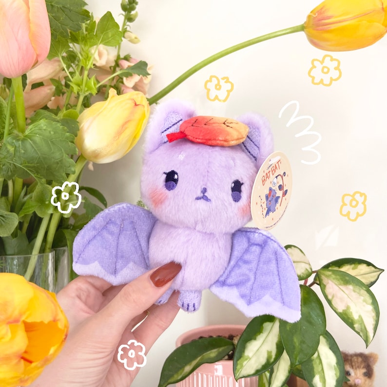 Batbat Plush Keychain